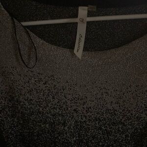 NY Collection Black and Gray Blouse